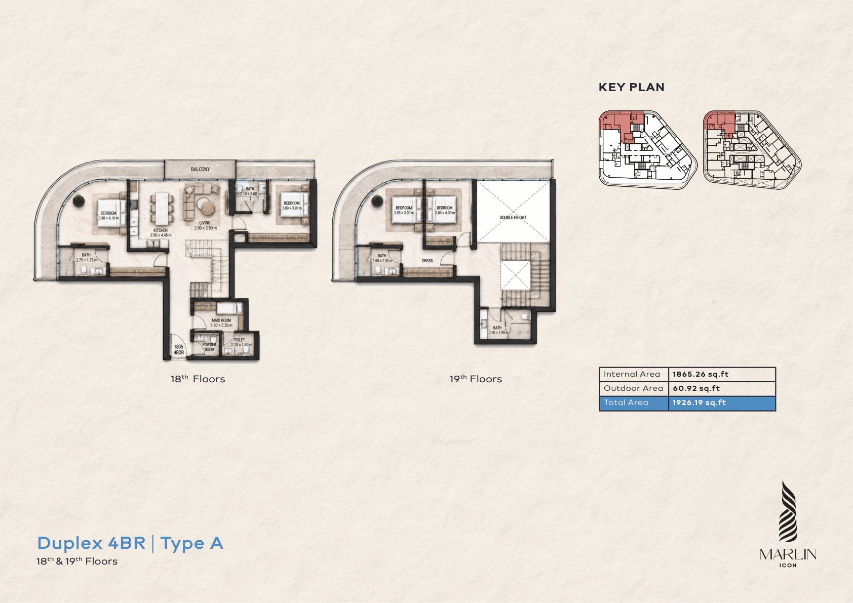 4-bedroom duplex, Type A